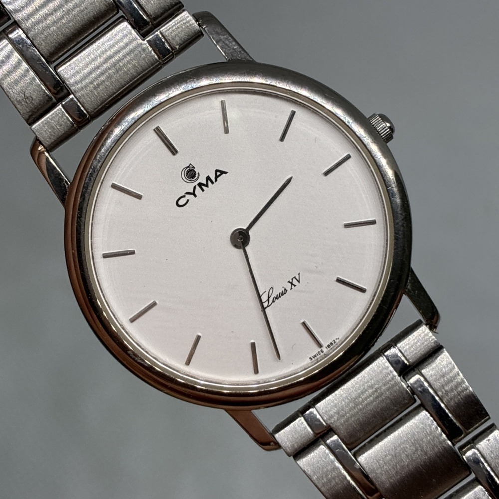 CYMA Louis XV 347 Quartz Watch SWISS MADE Men's 33mm - Working!